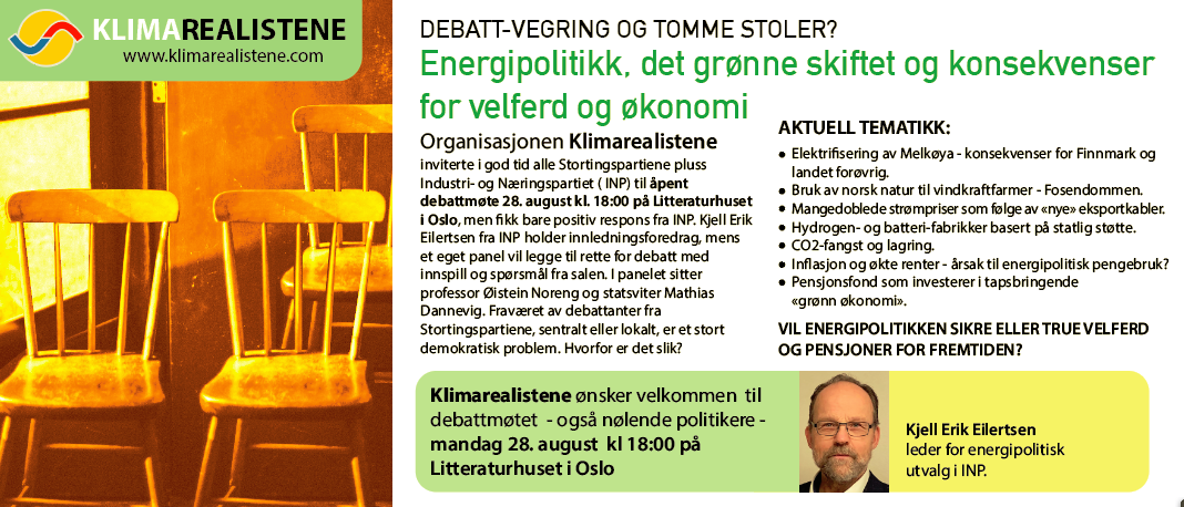 Debatten stortingspartiene ikke vil ha