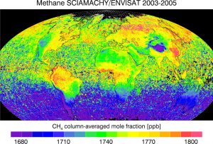 Metankonsentrasjoner globalt