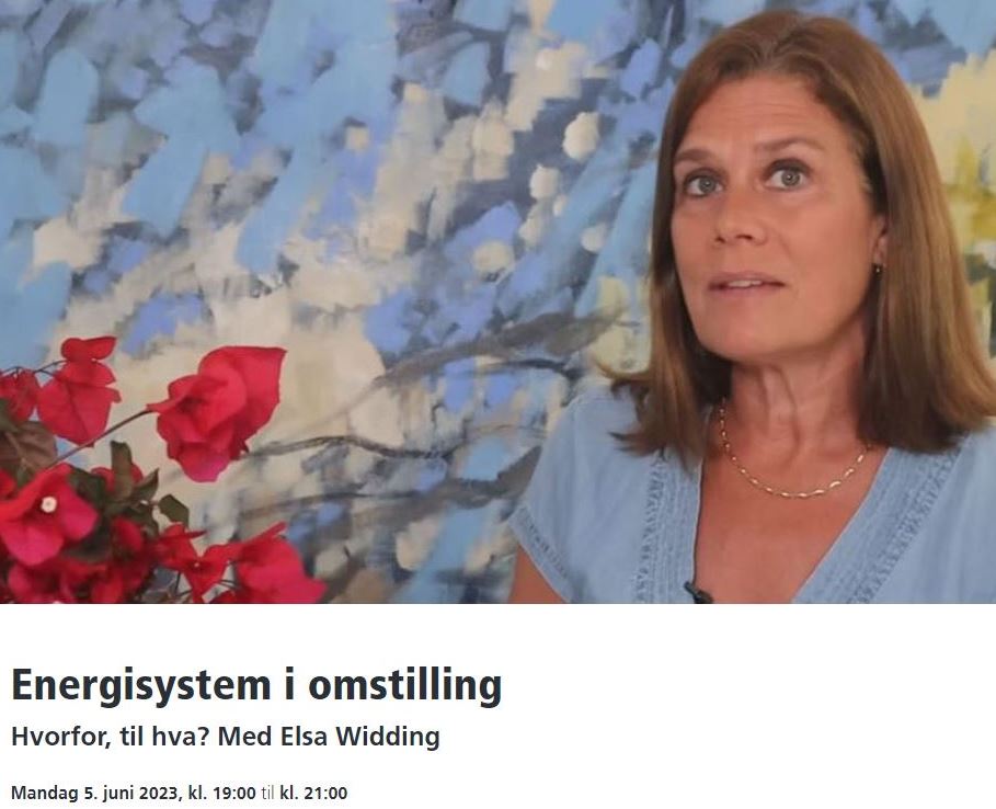 Elsa Widding – foredrag i Oslo 5.juni